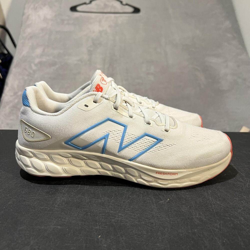 New Balance Fresh Foam 680v7 Shoes Womens 12 White Running Sneakers W680LH8